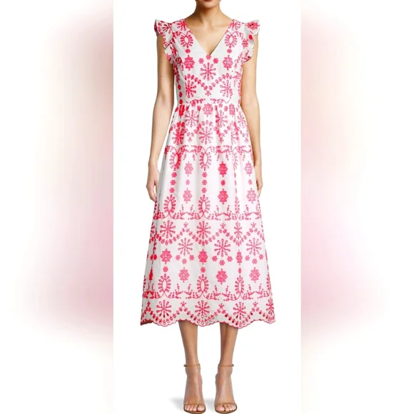 Lilly Pulitzer Women's Lillyanne Midi Dress - Karmic Coral Neon - Size 2 Lilly Pulitzer Women's Lillyanne Midi Dress - Karmic Coral Neon - Size 2